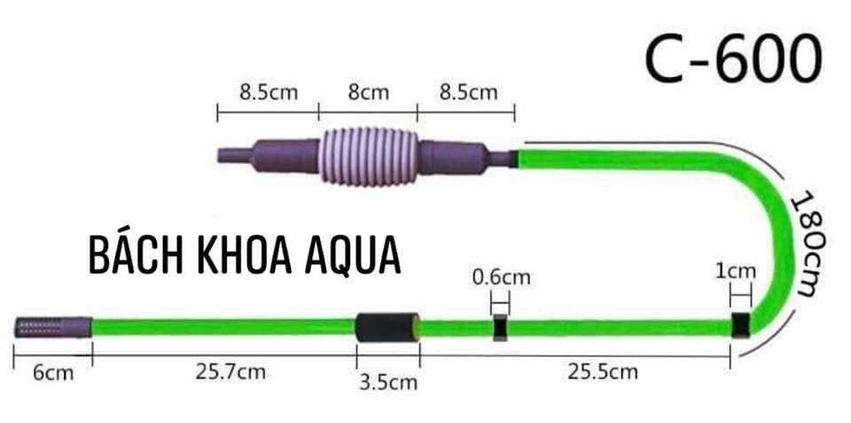 Hút đáy thay nước hồ cá cao cấp Qanvee C300-C600